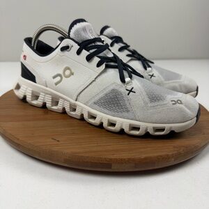 On Running Cloud X3 Athletic Sneakers in White and Black